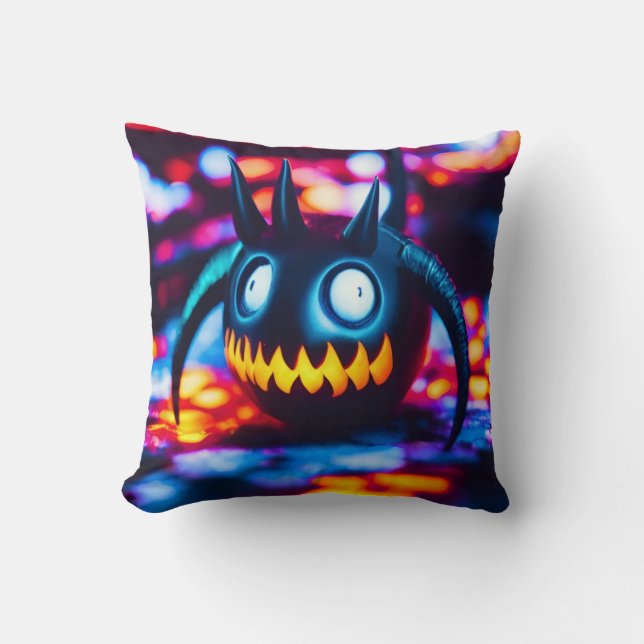 Ken Gauge Halloween Bean Throw Pillow (Front)
