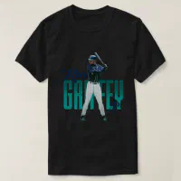 Ken Griffey Jr MOELLER Away Jersey (Front & Back Print) - Ken Griffey Jr -  T-Shirt