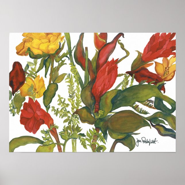 Ken & Jane's Flowers Poster (Front)