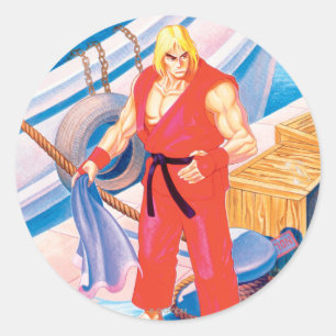 Ken on Dock Classic Round Sticker