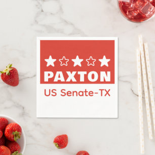 Ken PAXTON for US Senate Texas 2026 Napkin