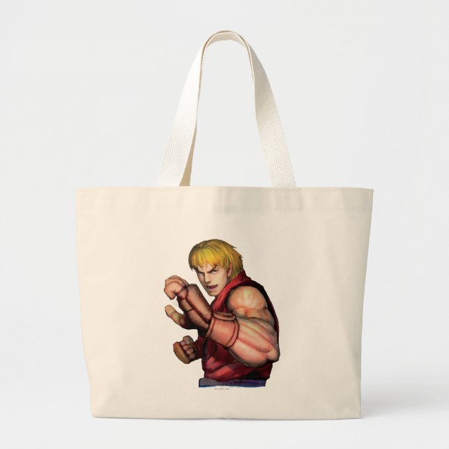 Ken Ready to Fight Large Tote Bag (Front)