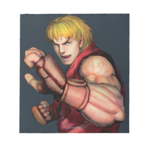 Ken Ready to Fight Notepad