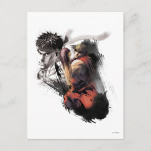 Ken Vs. Ryu Postcard