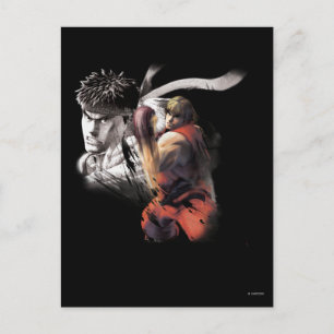 Ken Vs. Ryu Postcard