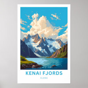 Kenai Fjords Alaska Travel Print