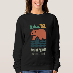Kenai Fjords National Park Alaska Animals Minimal  Sweatshirt