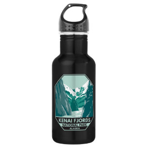 Kenai Fjords National Park Alaska Vintage  532 Ml Water Bottle