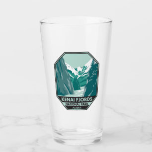 Kenai Fjords National Park Alaska Vintage  Glass
