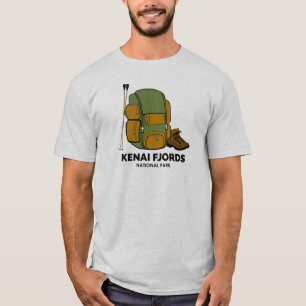Kenai Fjords National Park Backpack T-Shirt
