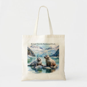 Kenai Fjords National Park Harbour Seals Tote Bag