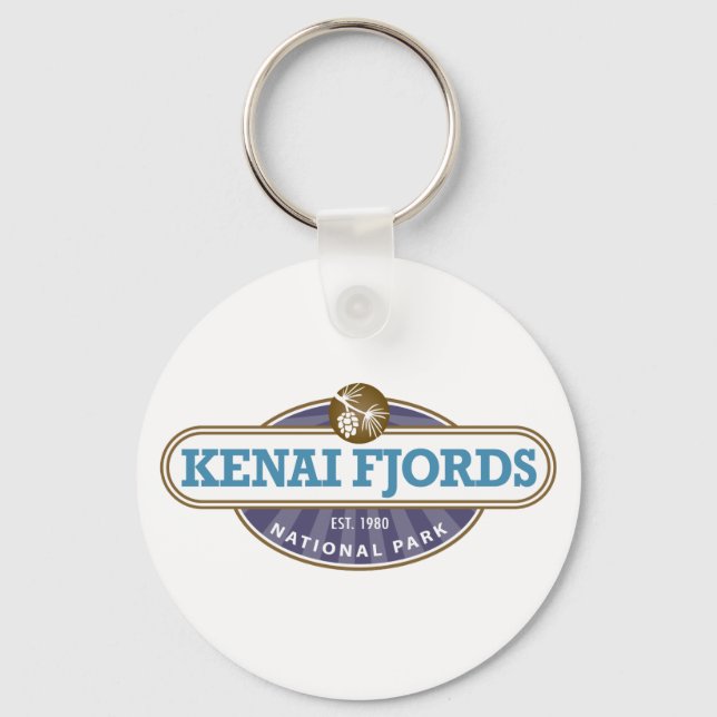 Kenai Fjords National Park Keychain (Front)