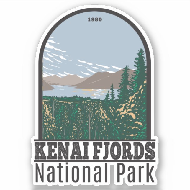 Kenai Fjords National Park Skilak Lake Vintage (Front)
