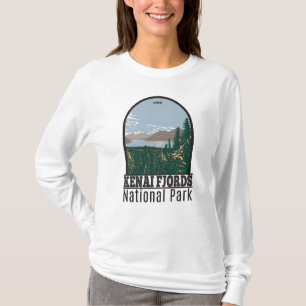 Kenai Fjords National Park Skilake Lake Vintage T- T-Shirt