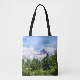 Kenai Fjords Snowy Mountains Tote Bag