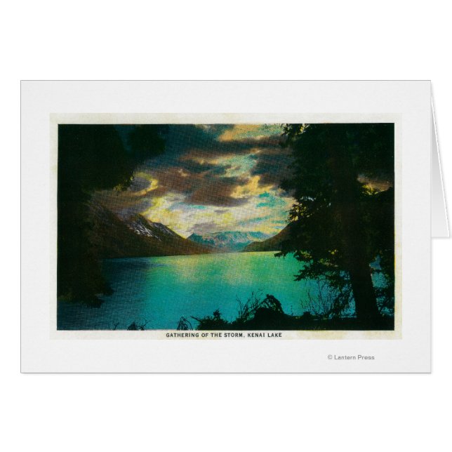 Kenai Lake, Alaska with Storm Gathering (Front Horizontal)