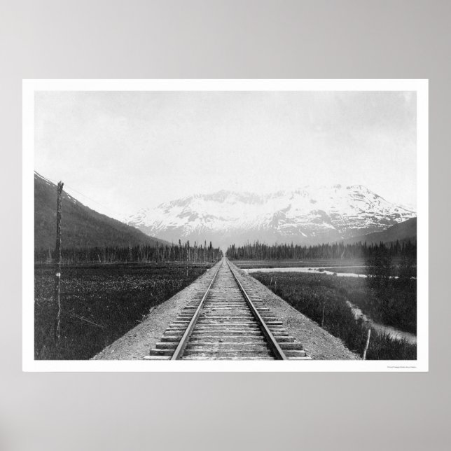 Kenai Peninsula Railroad Track 1918 Poster (Front)