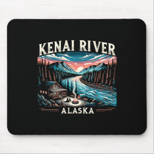 Kenai River Alaska Ak Salmon Fishing Camping Hikin Mouse Pad