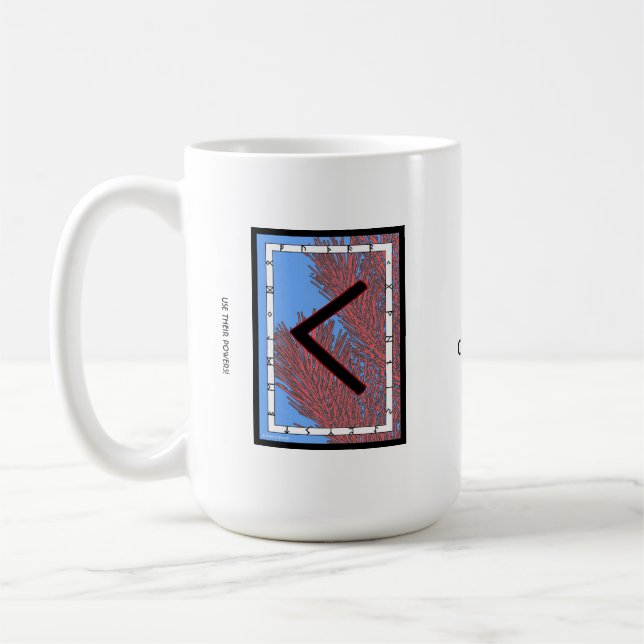 Kenaz Rune Mug - Creativity! (Left)