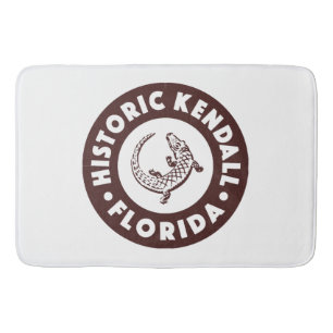 Kendall Florida Circle - Brown Bath Mat