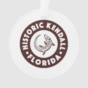 Kendall Florida Circle - Brown  Ornament