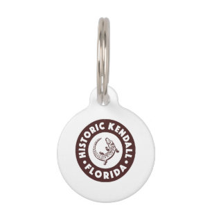 Kendall Florida Circle - Brown  Pet Tag