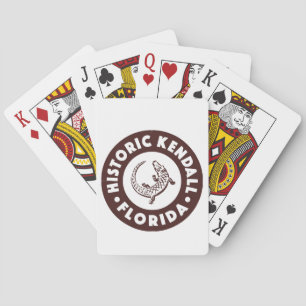 Kendall Florida Circle - Brown  Playing Cards