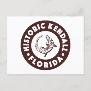 Kendall Florida Circle - Brown  Postcard