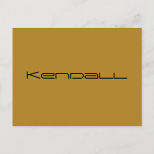 Kendall, name of Orphan Black character,geometric Postcard