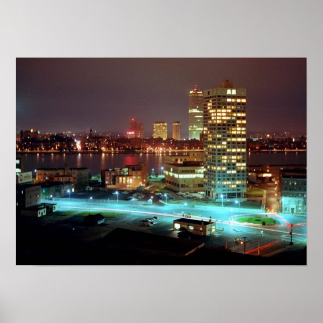 Kendall Square and Boston Skyline, 1967 Poster (Front)