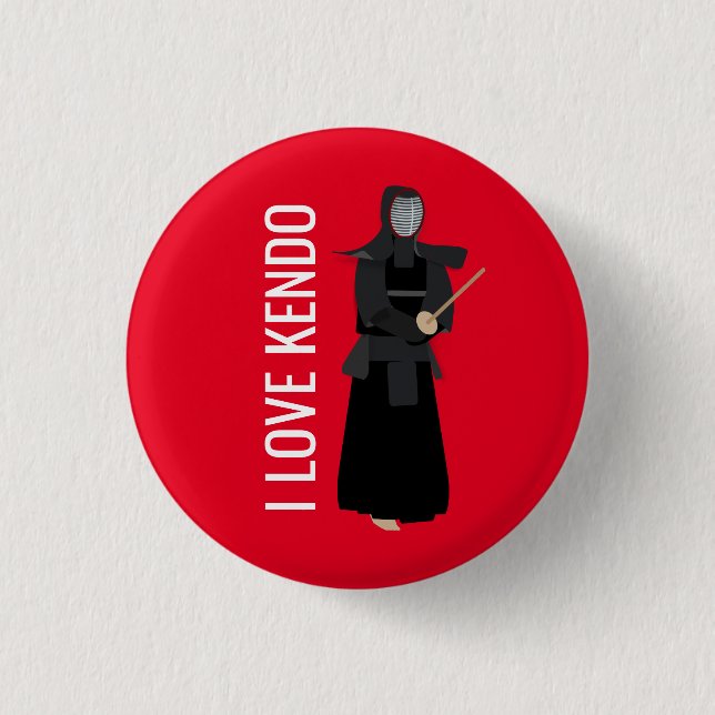 Kendo 1 Inch Round Button (Front)