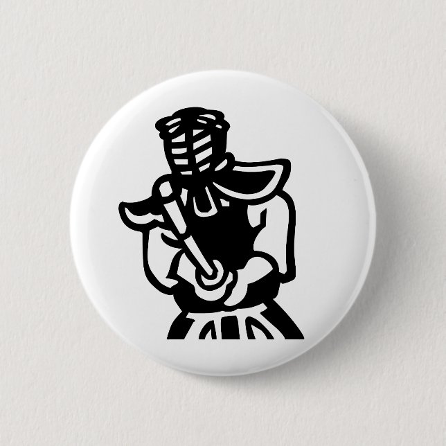 Kendo 2 Inch Round Button (Front)