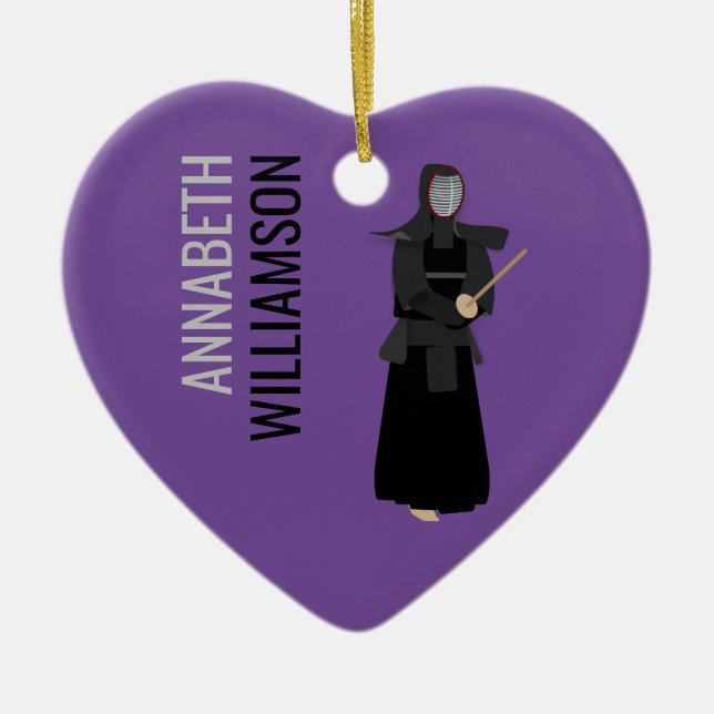 Kendo Ceramic Ornament (Front)