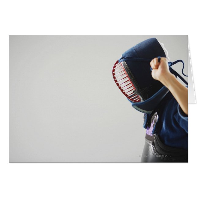 Kendo Fencer Fastening Mask (Front Horizontal)