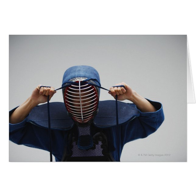 Kendo Fencer Fastening Mask 2 (Front Horizontal)