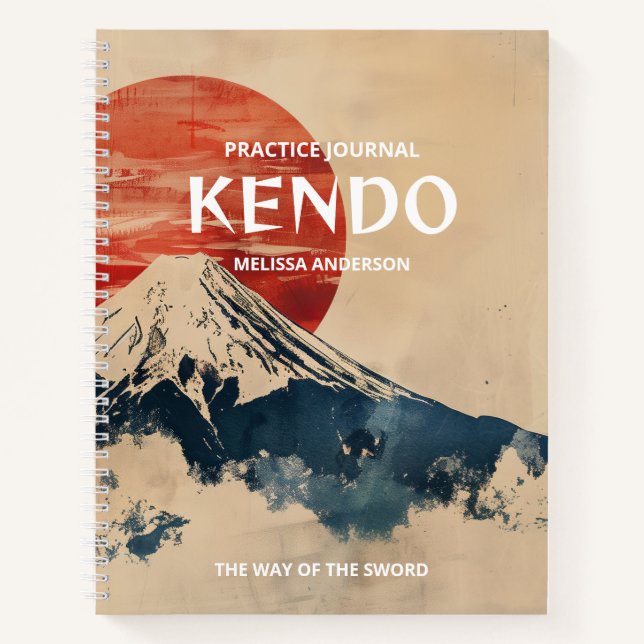 Kendo Practice Journal Praticiens Instructeurs (Devant)