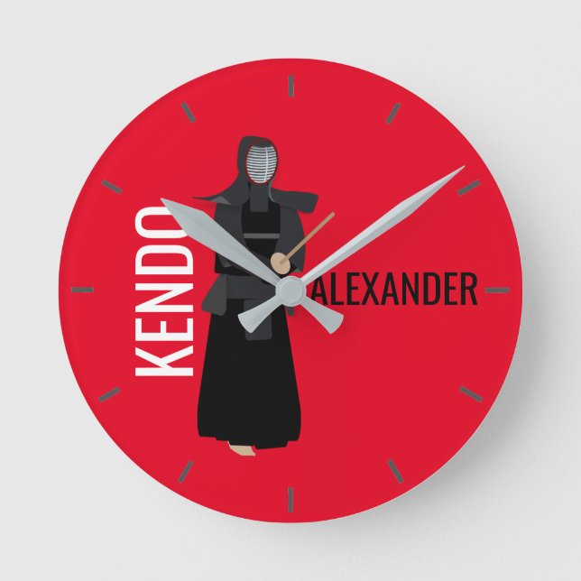 Kendo Round Clock (Front)