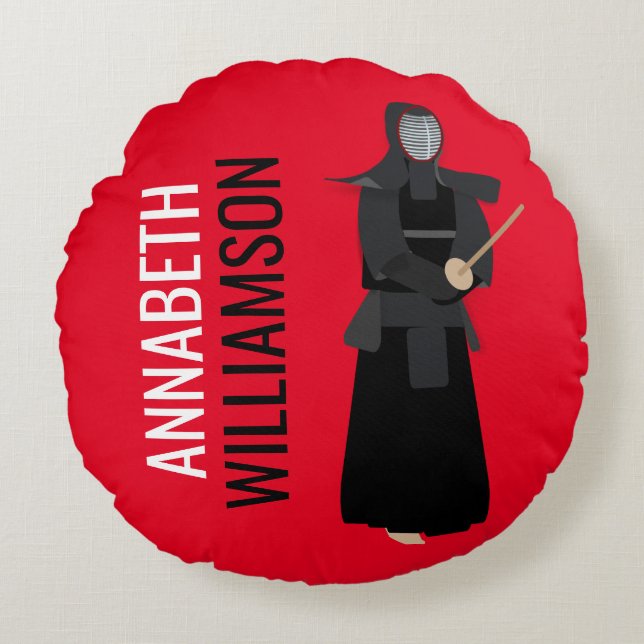 Kendo Round Pillow (Front)