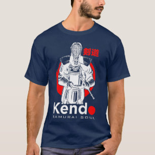 Kendo Samurai Soul Warrior Martial Arts Japanese W T-Shirt