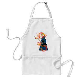 Kendo Swordsman and Fire Dragon Standard Apron
