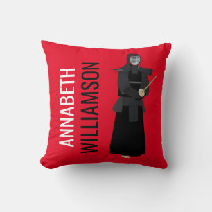 Kendo Throw Pillow