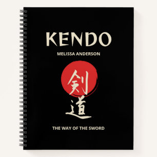 Kendo Vintage Red Black Practitioner Journal