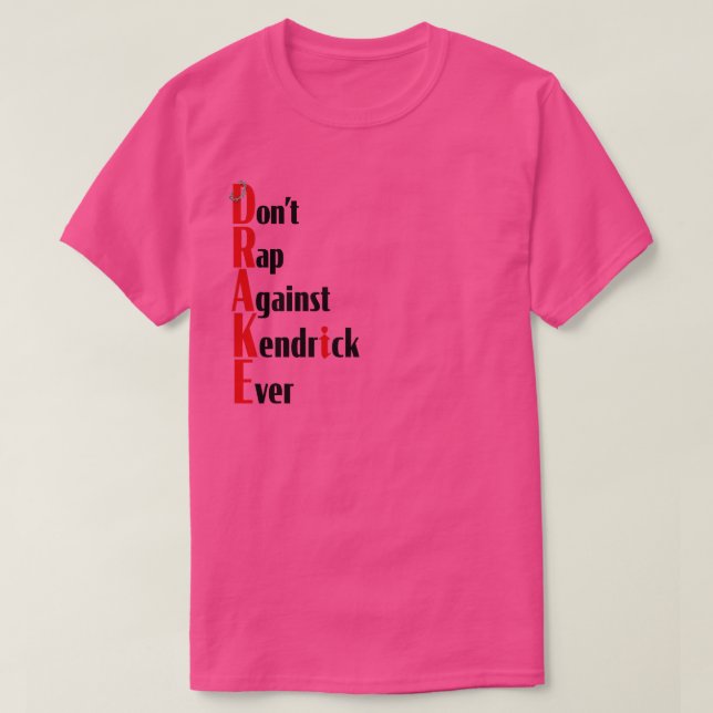 Kendrick Lamar DRAKE TShirt (Design Front)