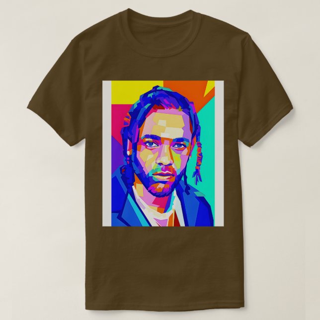 Kendrick Lamar Rapper Wpap Art TShirt (Design Front)