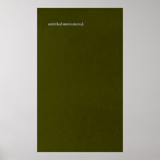 Kendrick Lamar Untitled Unmastered Poster
