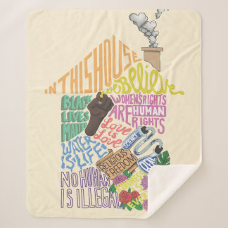 Kenji Kimura Kindness Is Everything Sherpa Blanket