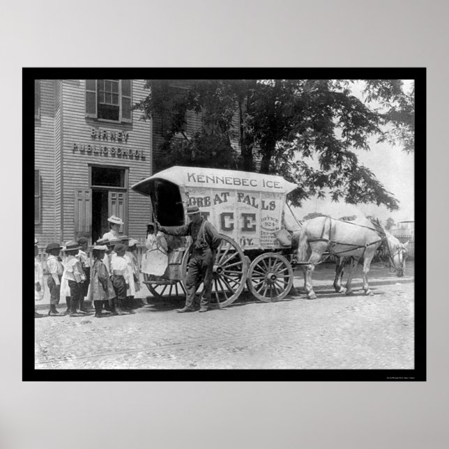 Kennebec Ice Wagon 1899 Poster (Front)