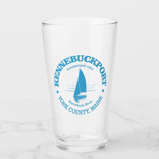Kennebunkport (sailboat) glass (Front)
