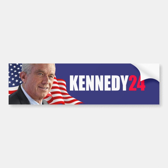 KENNEDY24 - Robert F Kennedy Jr for President 2024 Bumper Sticker (Front)