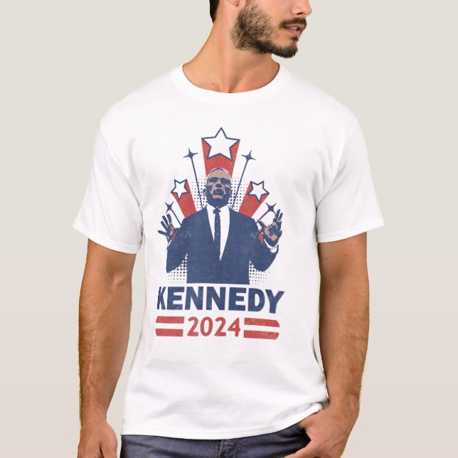 Kennedy 2024 RFK Jr for President T-Shirt (Front)